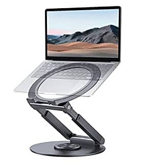 Swivel foldable laptop stand