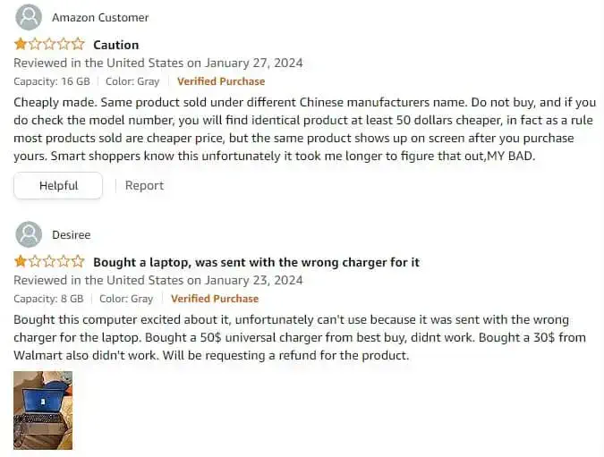 who makes Urao laptop customer review